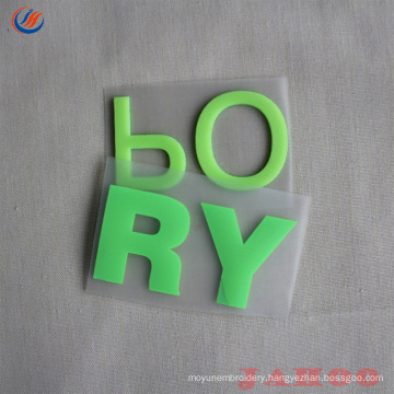 New Products 3D silicone Reflective Transfer Labels For Clothing